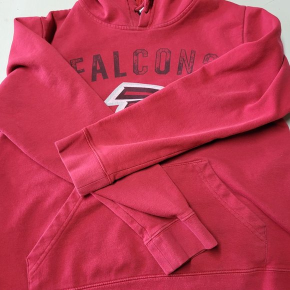 Majestic NFL Football Atlanta Falcons Hoodie Sweatshirt Red Size Medium - Picture 8 of 12